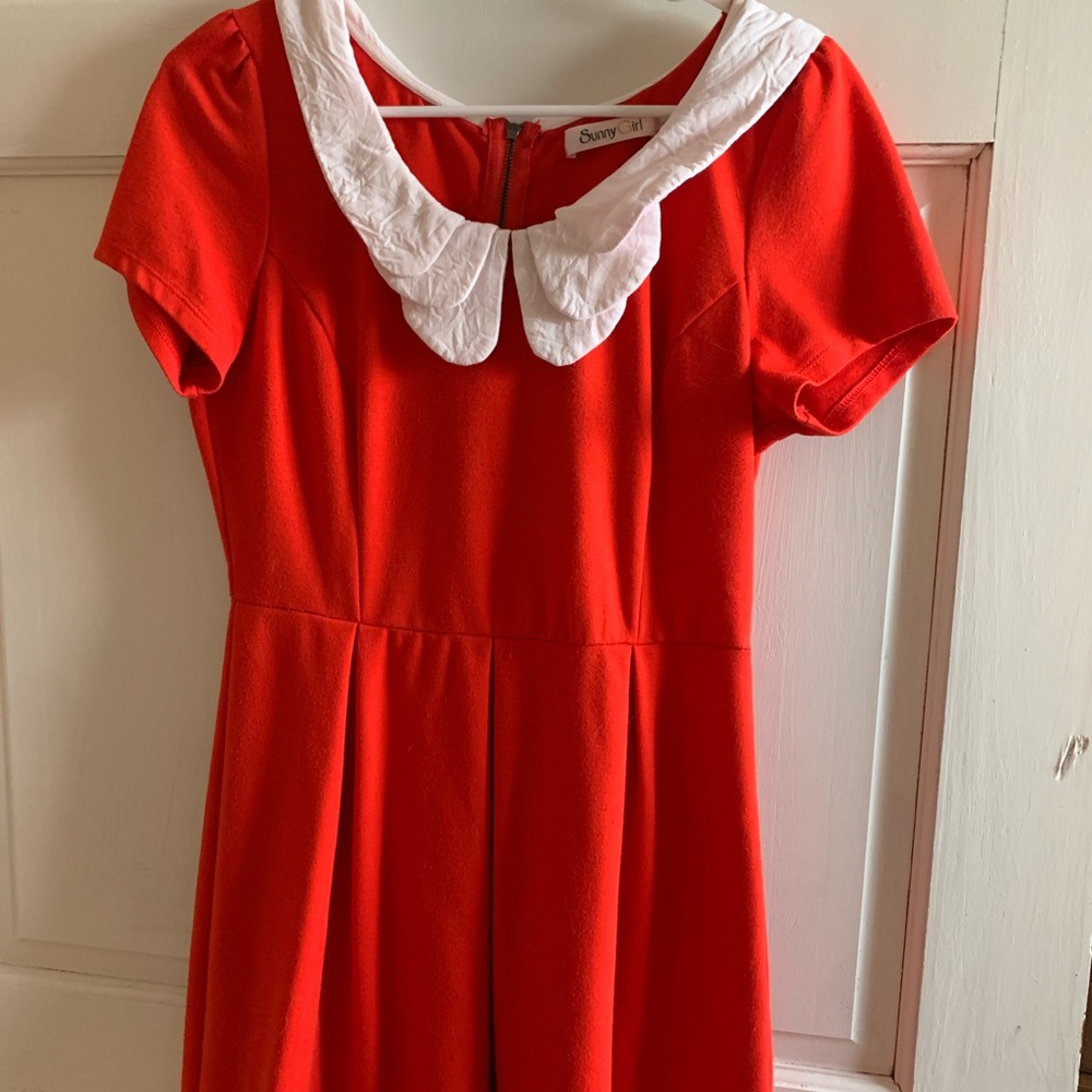 Adorable red ModCloth dress